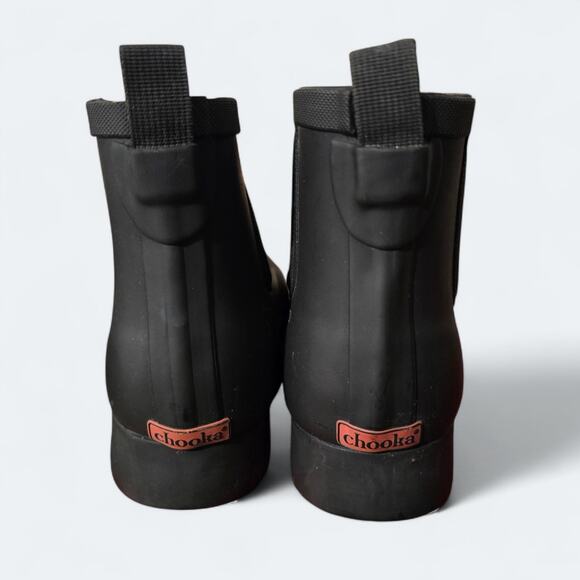 Chooka Delridge Fur Lined Chelsea Rain Boots Womens Size 8 - Picture 3 of 4